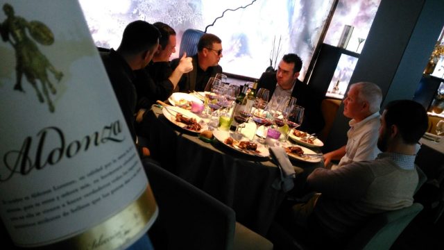Día 1. Cata de vinos Aldonza en el restaurante Urrechu Velázquez